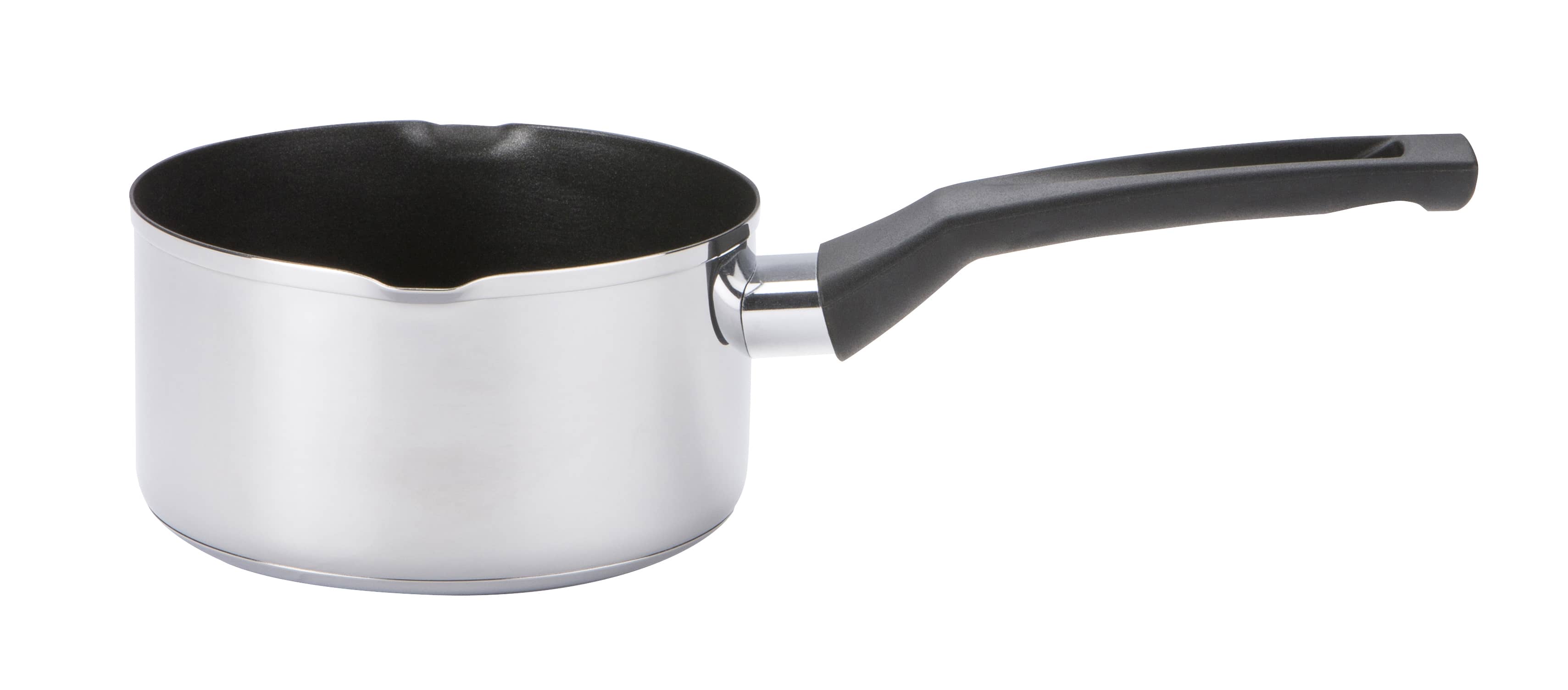 An image of Cook & Strain Stainless Steel Non-Stick Milk Pan