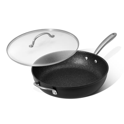  FCUS Stainless Steel Frying Pan with Lid, Non Stick