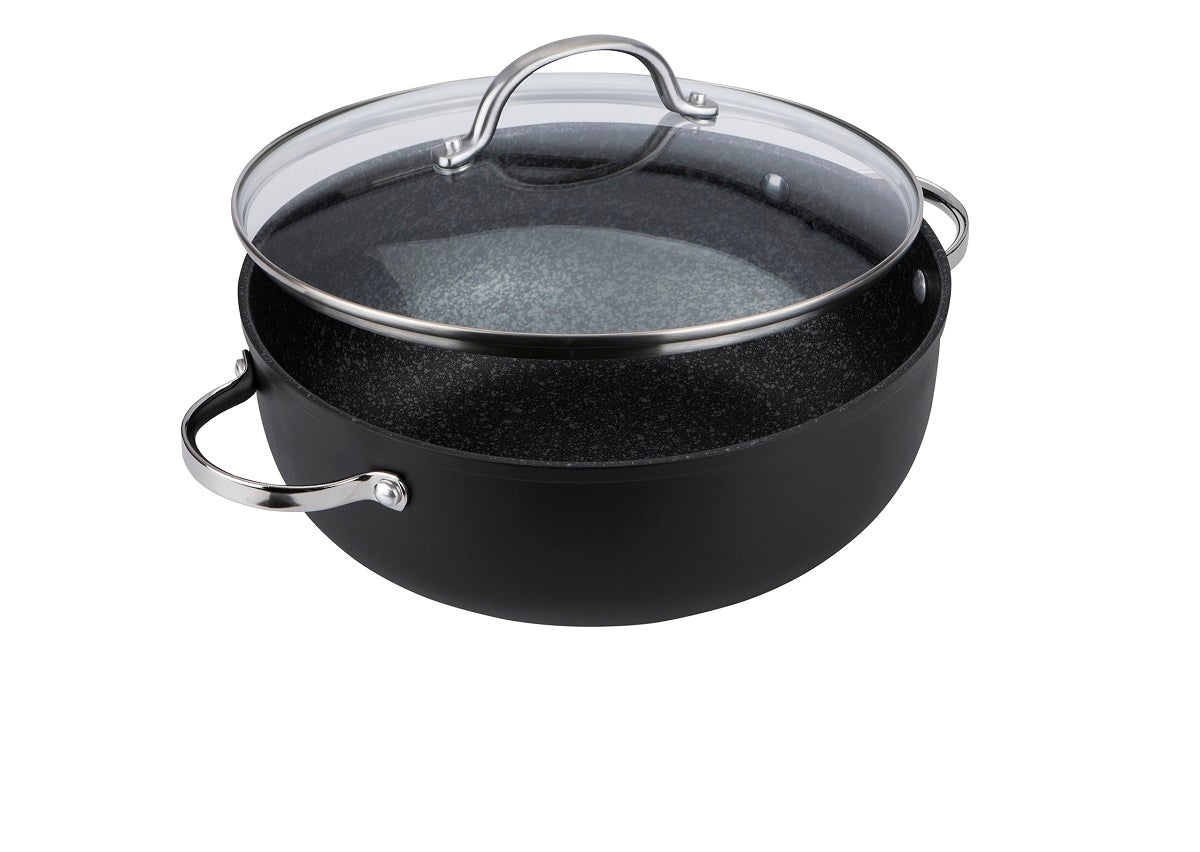 An image of Scratch Guard Non Stick Chef's Casserole Pan With Lid