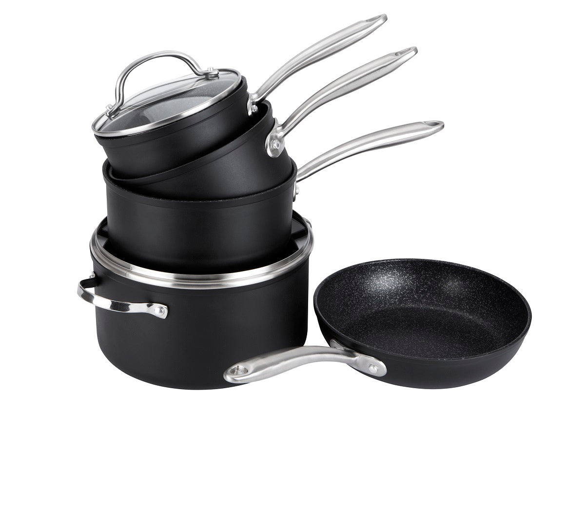 An image of Scratch Guard Non Stick 5 Piece Pan Set