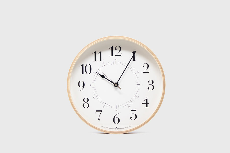 Lemnos Japan AWA Toki wall clock - BindleStore.