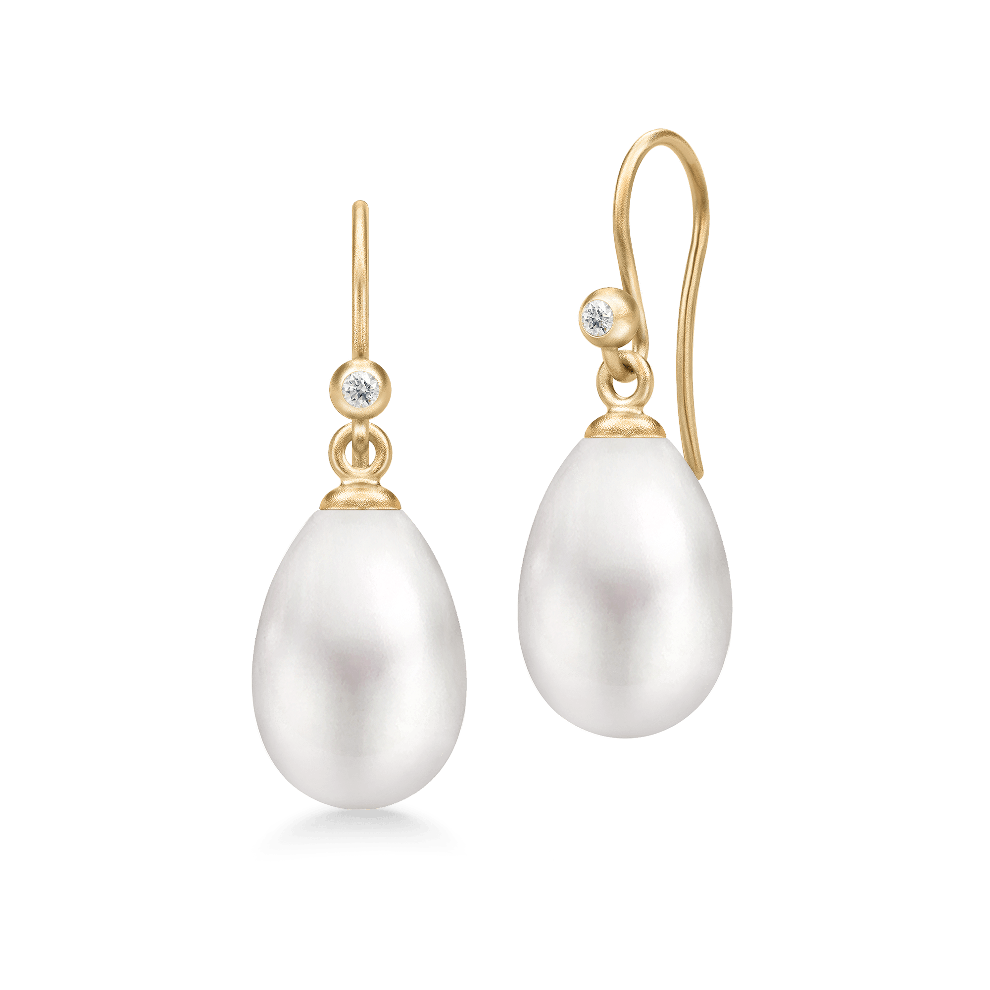 Billede af Afrodite Earrings White Pearl