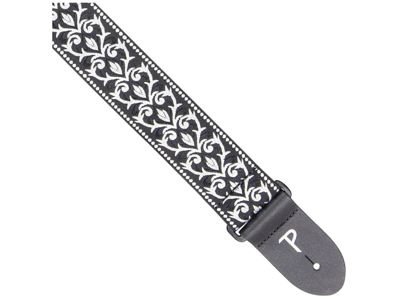 Perri's Polyester/Webbing Guitar Strap ~ Black/White Check – The