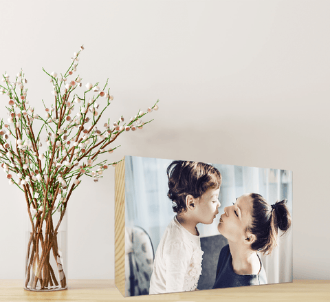 Wooden Photo Blocks - ideal gift for Mother's Day