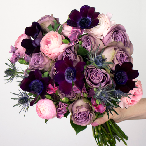 Romantic Waltz Purple and Pink Flower Arrangement - FlowerFix product image