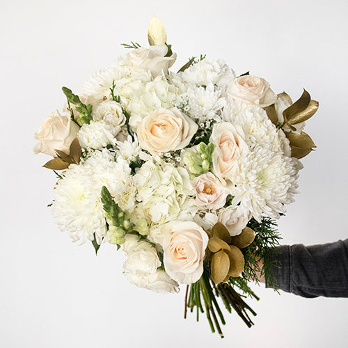 All Mine White Flower Bouquet | FlowerFix