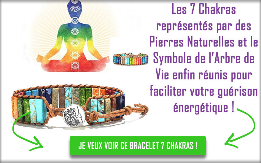 Bracelet 7 Chakras Vraies Pierres Naturelles