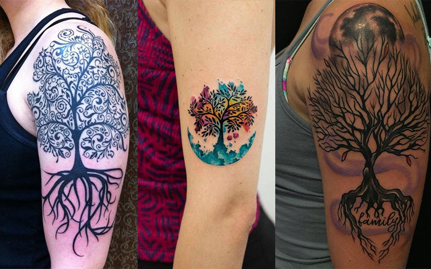 tatouage arbre de vie bras