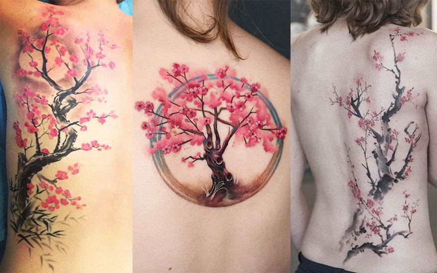 tatouage arbre de vie cerisier