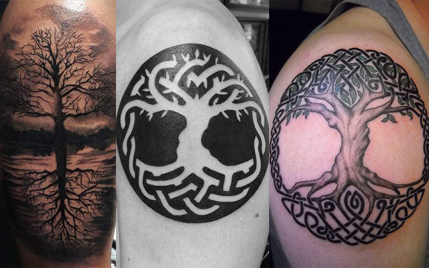 tatouage arbre de vie homme bras