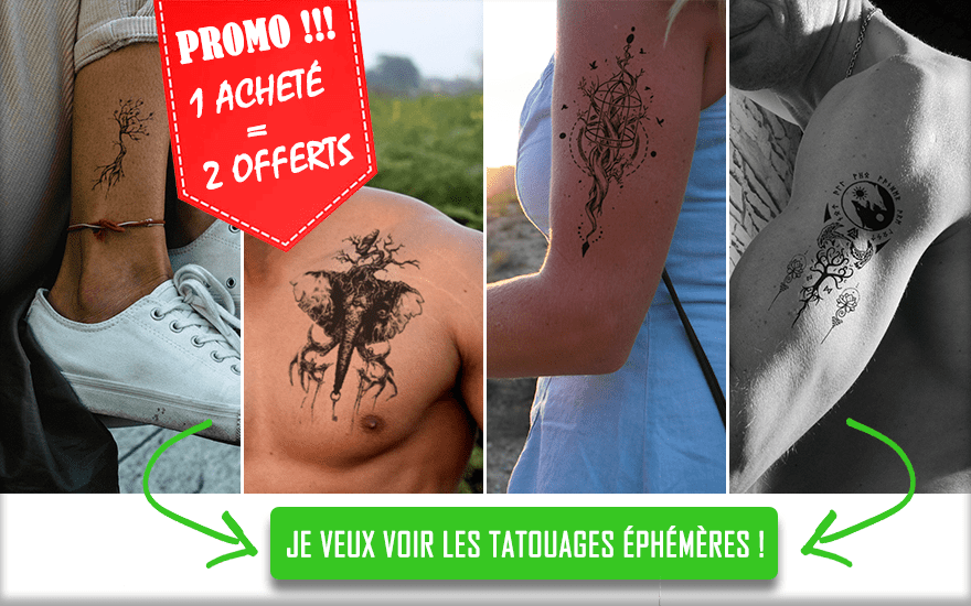 tatouages arbre de vie éphémères