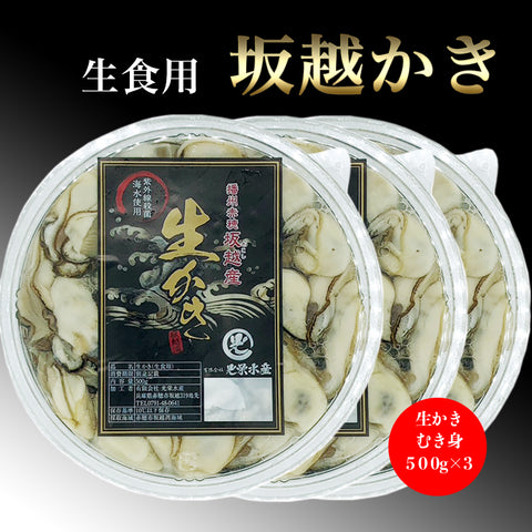 坂越産 むき身500g×3