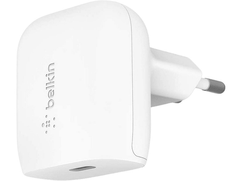 Cargador - Belkin ‎WCA003VFWH, USB-C, 20W, Blanco