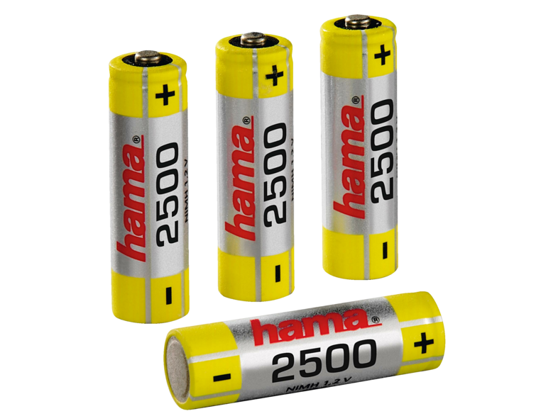 Pilas recargables - Hama Rechargeable NiHH Batteries, Níquel-metal hidruro (NiMH), 2500mAh, 1.2V