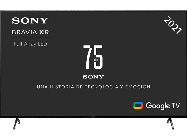 TV LED 55" - Sony 55X90J, Bravia XR, 4K HDR 120Hz, HDMI 2.1, Smart TV, Dolby Atmos, Perfecto para PS5, Negro