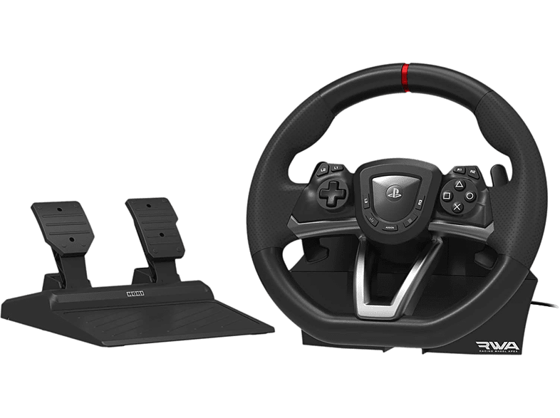 Volante - Hori Racing Wheel Apex, Para PS4, PS5 y PC, 270°, Negro + Pedales