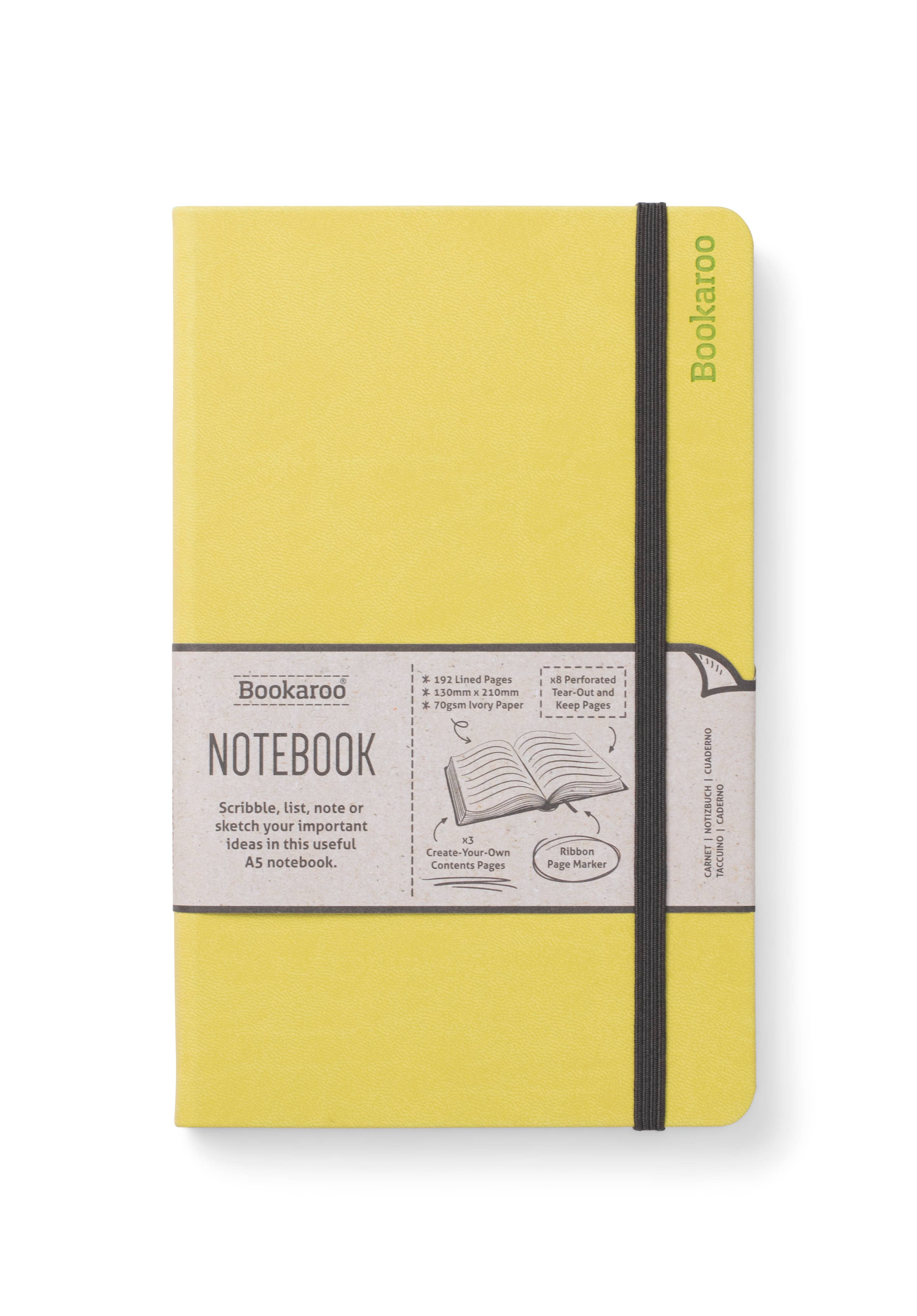Bookaroo A5 Notebook: Yellow