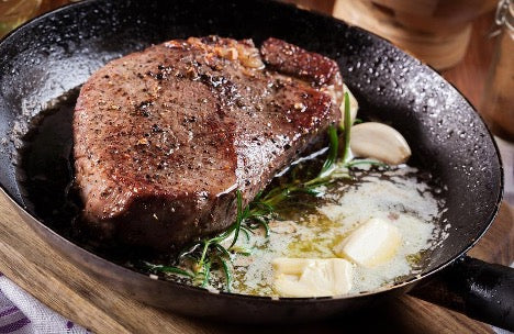 An image of a pan seared steak