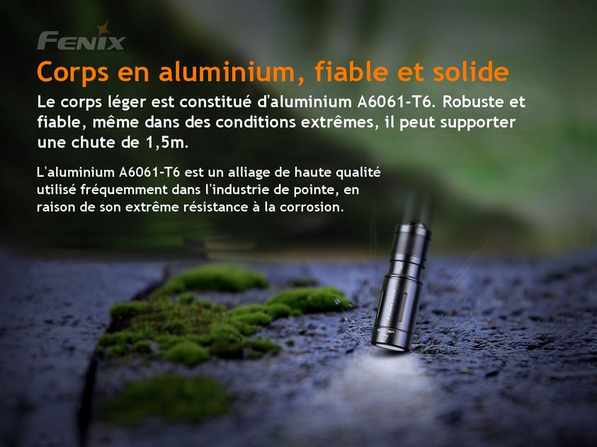 Fenix ​​E02R - 200 Lumens - Mini Lampe rechargeable – Revendeur Officiel  Lampes FENIX depuis 2008