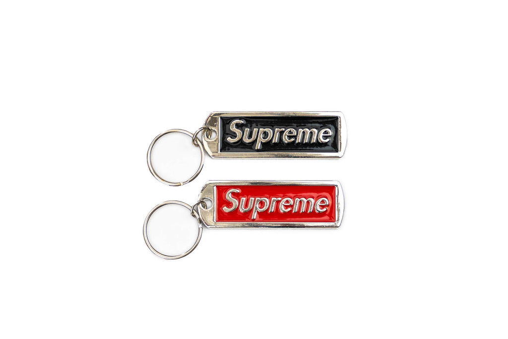 supreme metal keychain