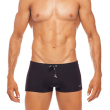 Load image into Gallery viewer, Ribbed - Black  - Swim Trunk