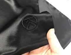 logo embroidery silk pillowcase