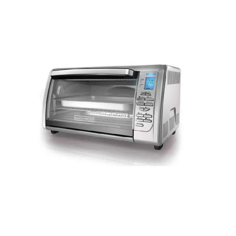 HORNO TOSTADOR BLACK DECKER 8 REBANADAS 1500W 26 LTS ACERO INOX. - Alti