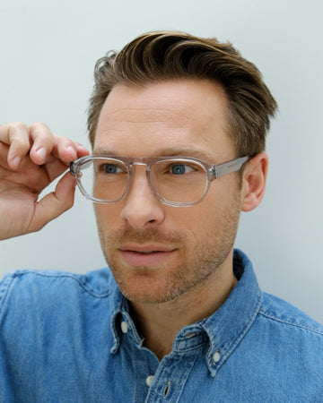 Wallace Black Frame Spectacles | FINLAY