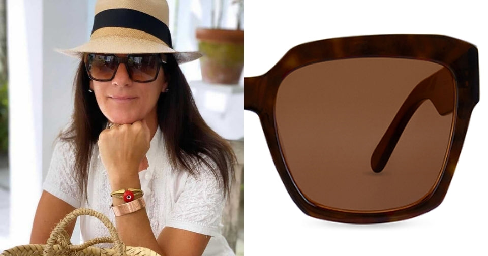 Linda Griffin In Finlay's Matilda Sunglasses Dark Havana