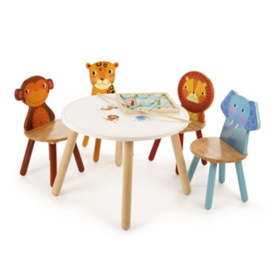 Tidlo Wooden Leopard Chair-image-1