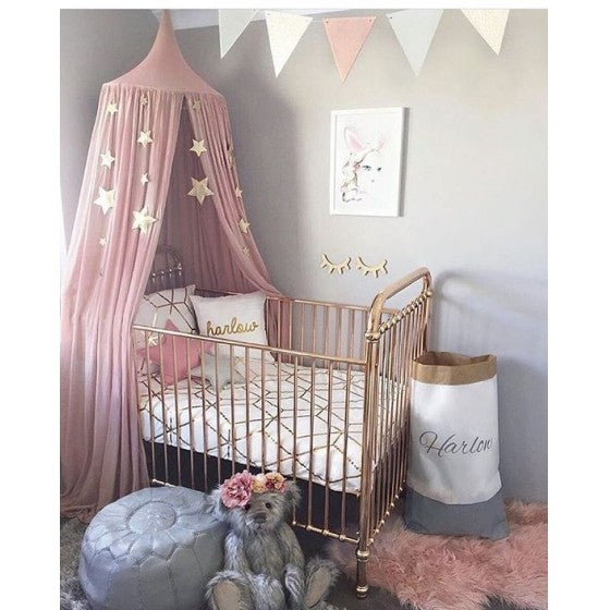 blue and grey elephant nursery