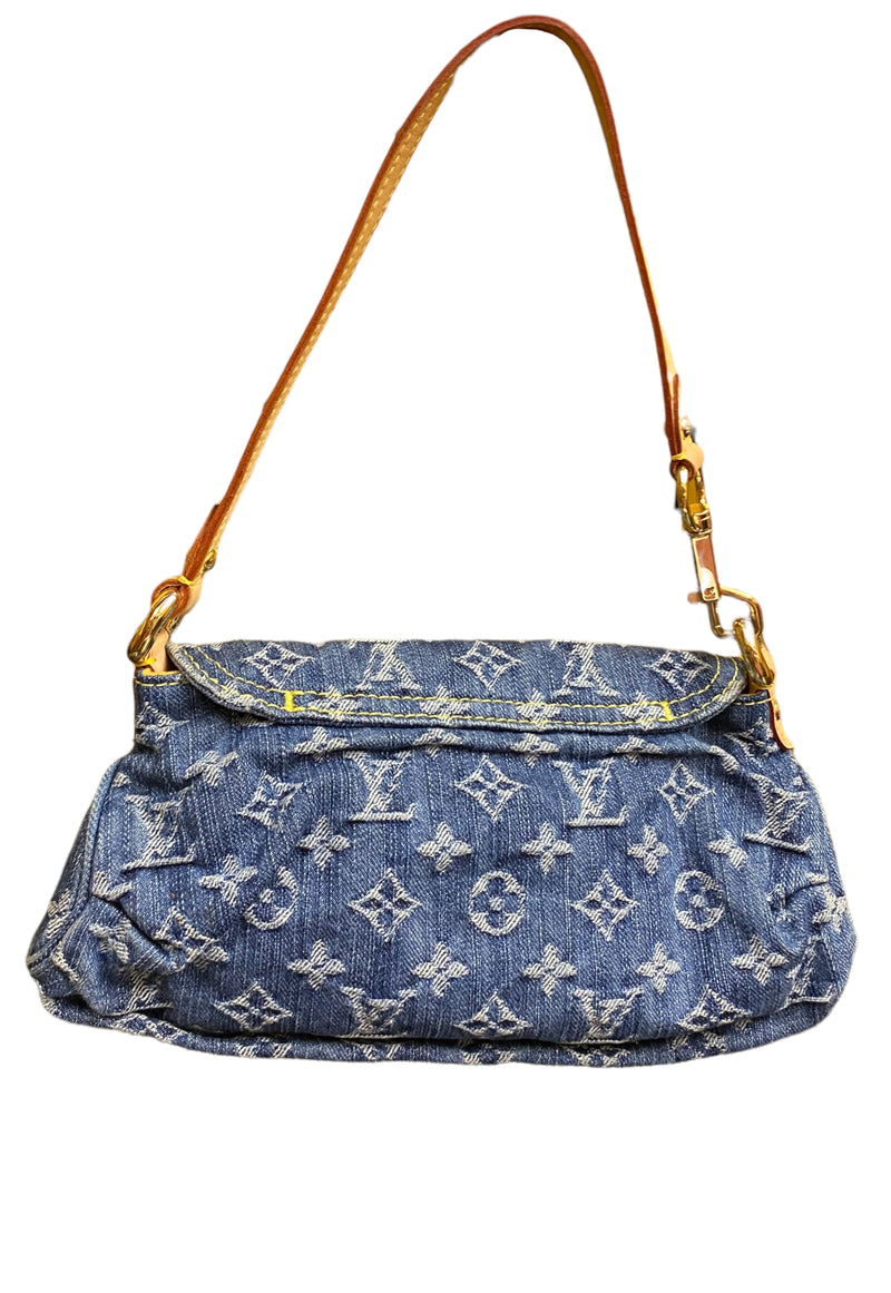 Louis Vuitton Monogram Denim Mini Pleaty Raye SHG35705  LuxeDH