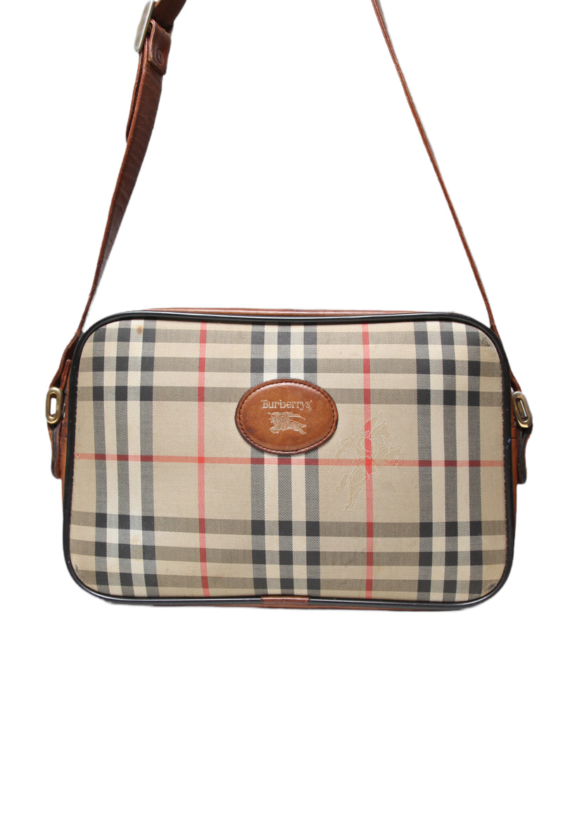 Vintage Burberry Short Crossbody Bag in Brown – Lou's Lot