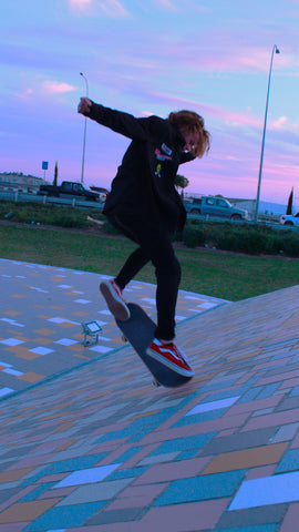 robbie skating a slanted wall