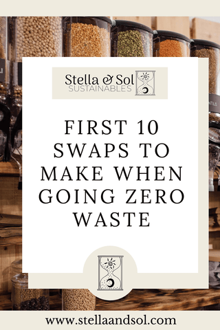 first ten swaps to make when going zero waste