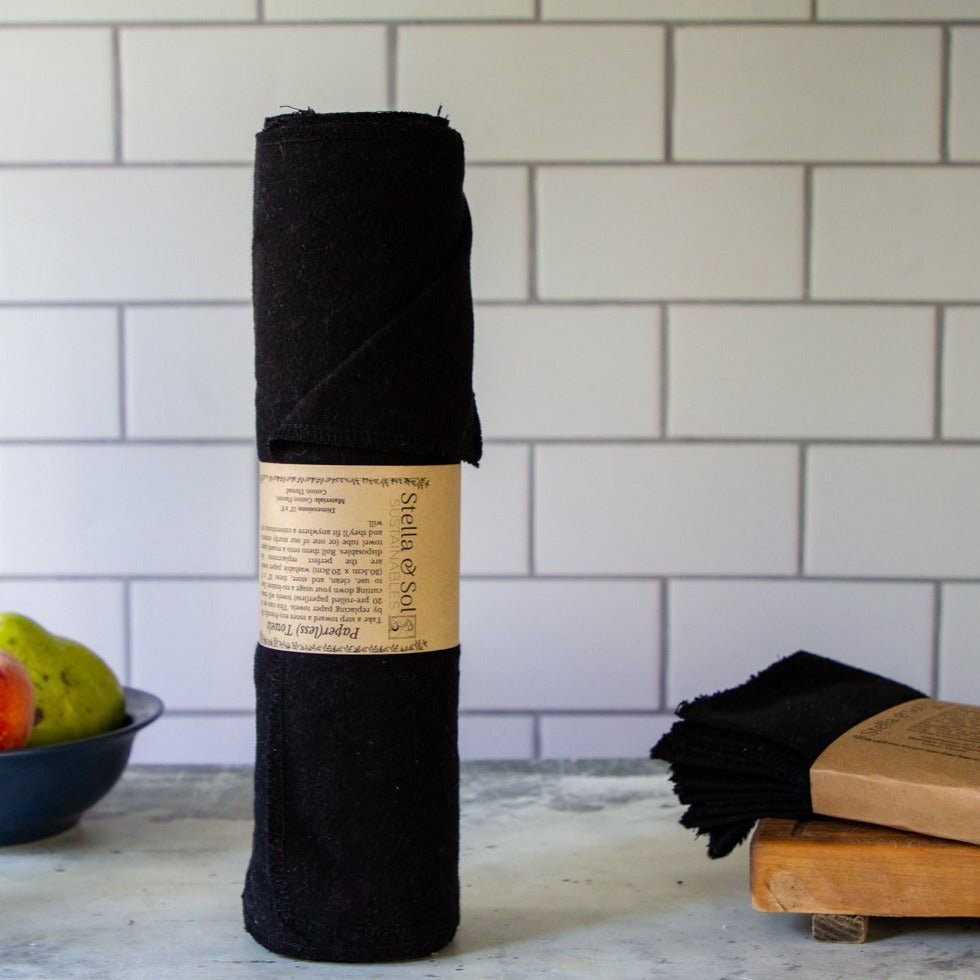 Sol Tea Towel - Black