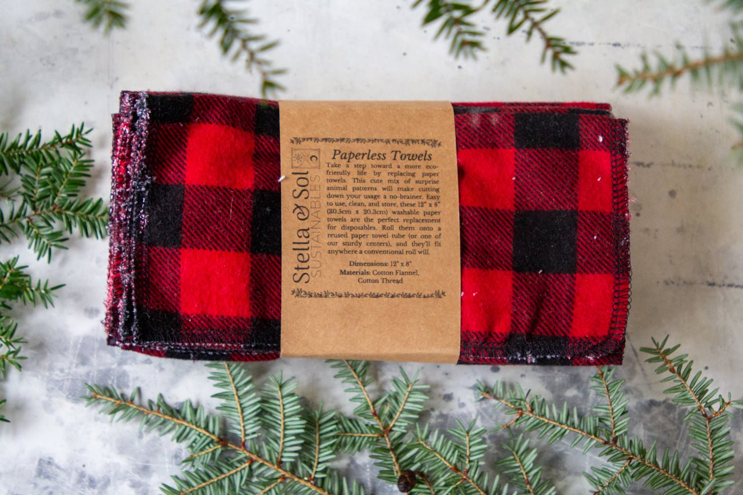 Christmas Buffalo Plaid Tree Hand Towels 2 Pack 28x14.5 in Bathroom Towel  Sup