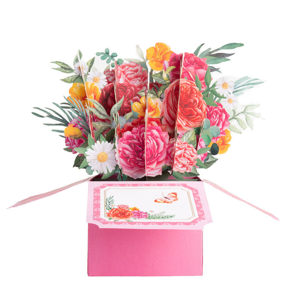 Carnation Cute Pop up Flower Box for Mother's Day