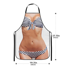 Custom Fun Cooking Apron Muscle and Bikini Pattern - Valentine's Day Gift