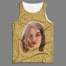 Custom Face Tank Top Golden Light