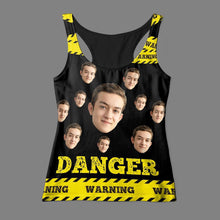 Custom Face Tank Top Danger