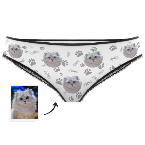 Women's Custom Face Womens Panties-Cat Claw