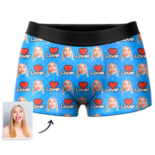 Men's Custom Face Colorful Boxer-Lover