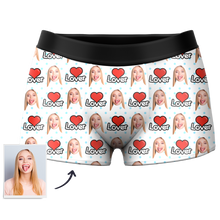 Men's Custom Face Colorful Boxer-Lover