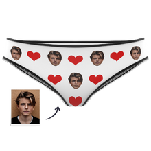 Couple Women's Custom Face Heart Panties