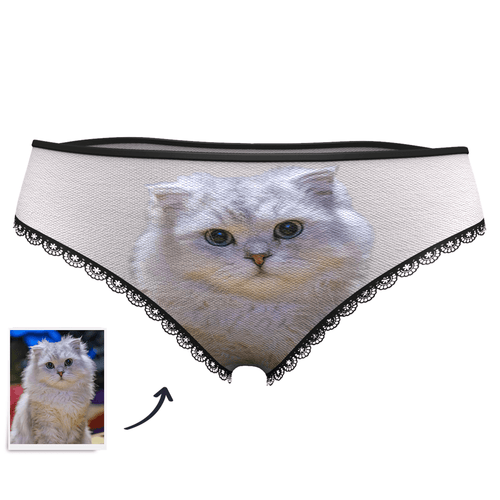 Women's Custom Face Womens Panties Big Cat