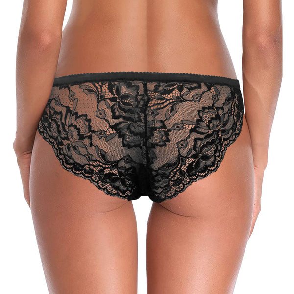 Custom Women Lace Panty Face Sexy Panties Women's Underwear - Finger Me