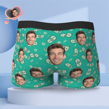 Custom Face Boxer Briefs Personalised Men's Boxer Shorts Gift For Men - Money