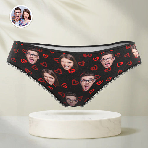 Personalised Face Panties Custom Photo Underwear Love Gift For Women