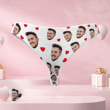 Custom Face Thong Personalised Women's Heart Panties With Photo Orgasm Donor